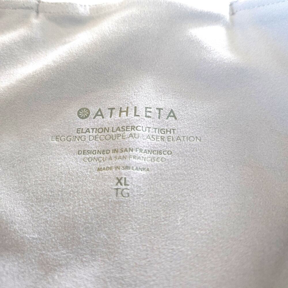 Athleta Elation Laser Cut Tight Leggings XL Dusty Purple Cropped - Picture 9 of 12